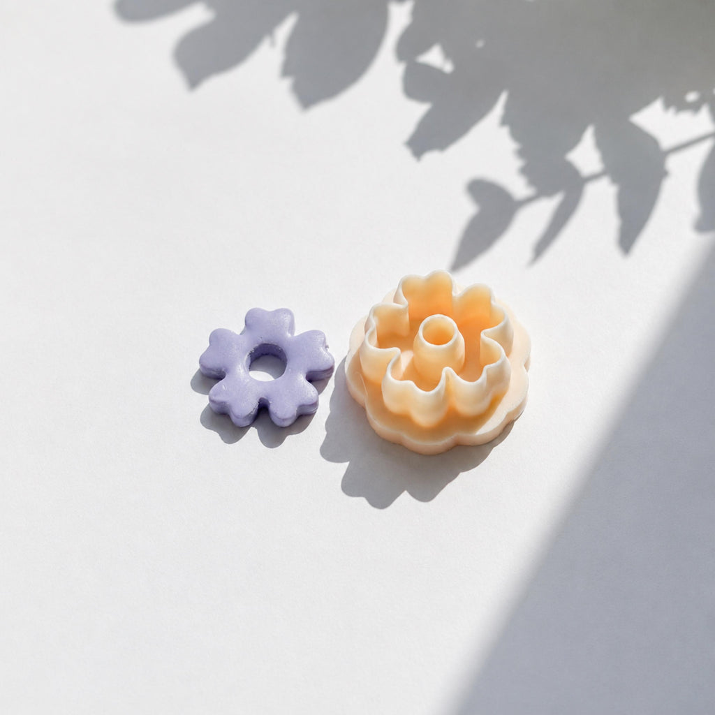 Flower Donut Polymer Clay Charm Earring Cutter