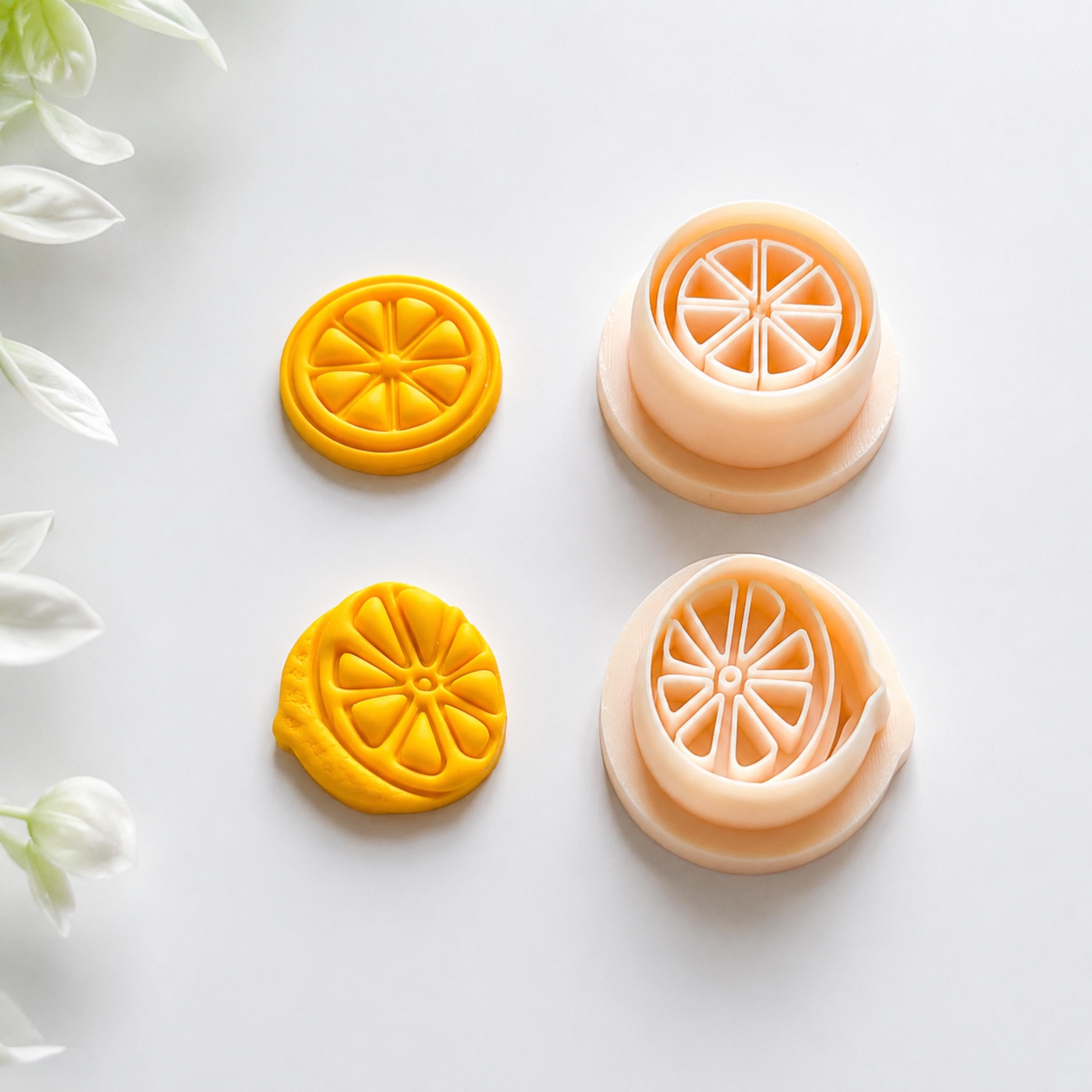 Lemon Polymer Clay  Fruit Earring Cutter