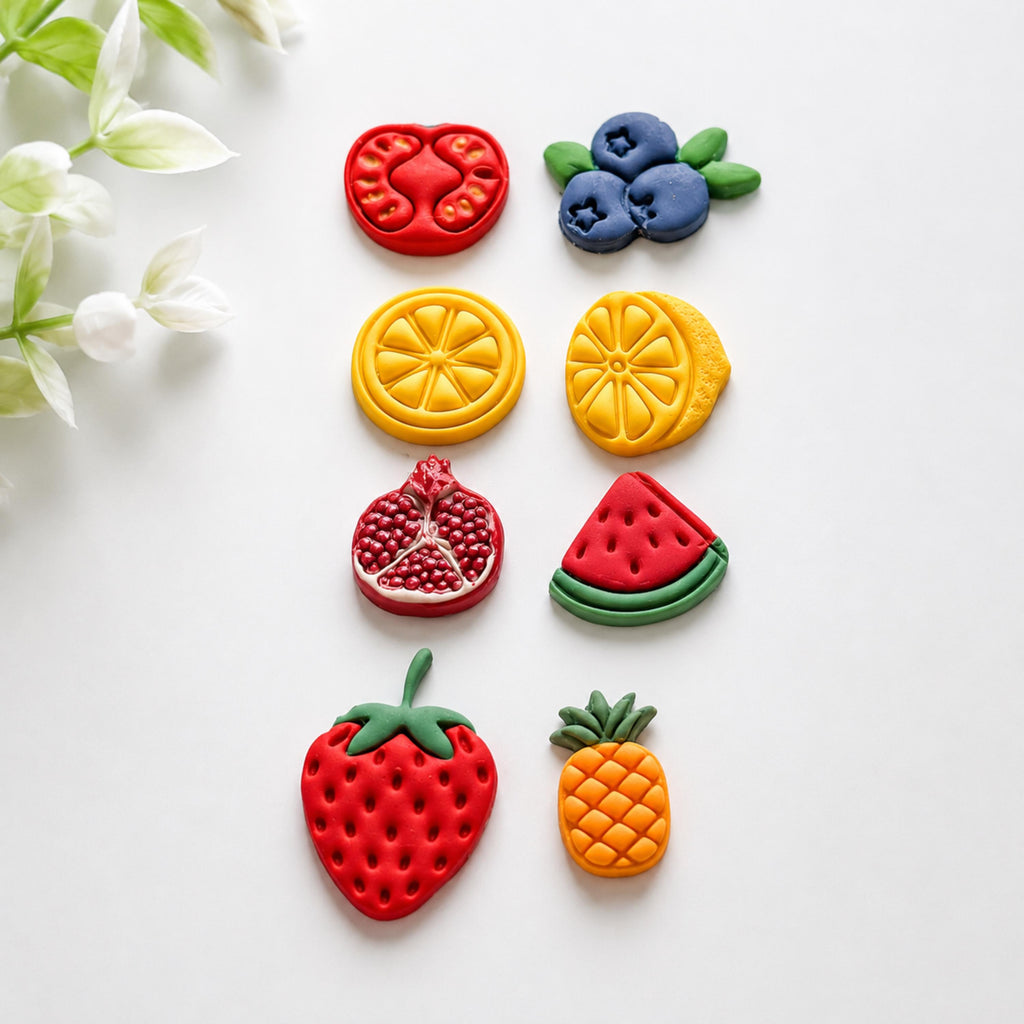 Fruits Polymer Clay Earring Cutter Set