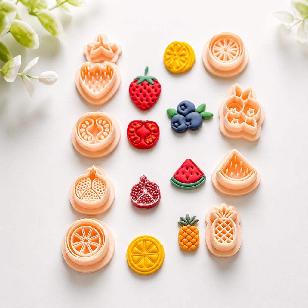 Fruits Polymer Clay Earring Cutter Set