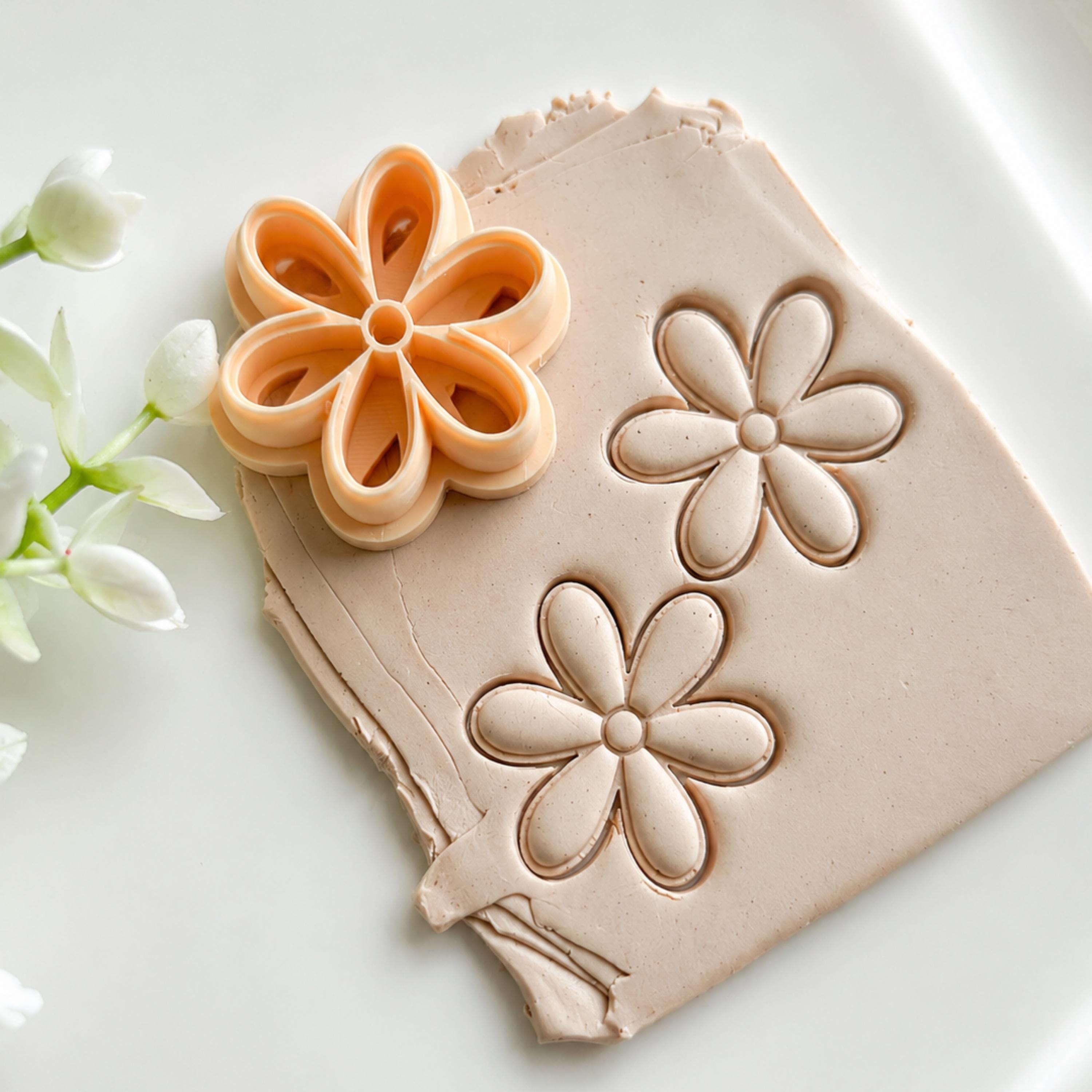 Floral Polymer Clay Earring Cutter