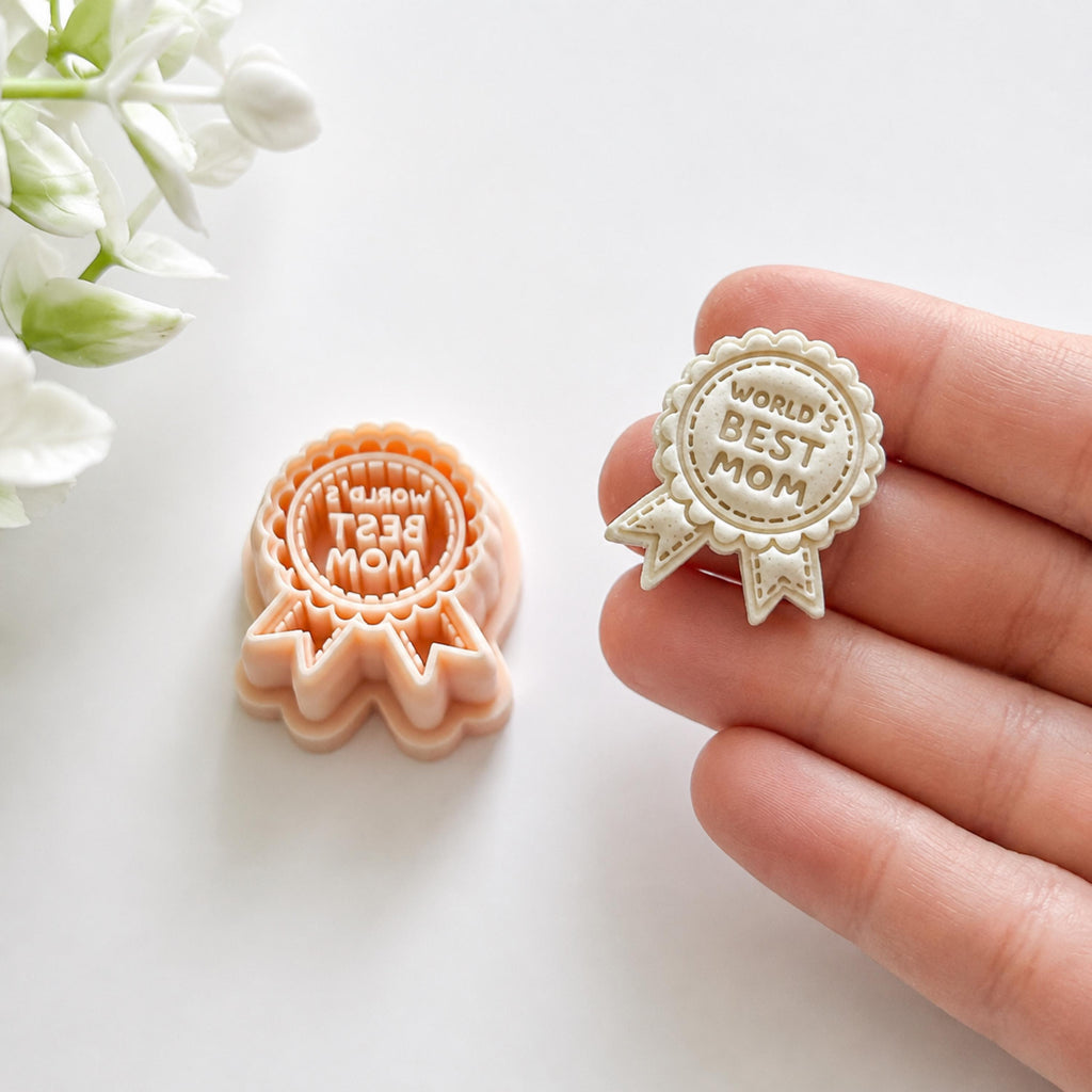 Mom Badge Polymer Clay Cutter